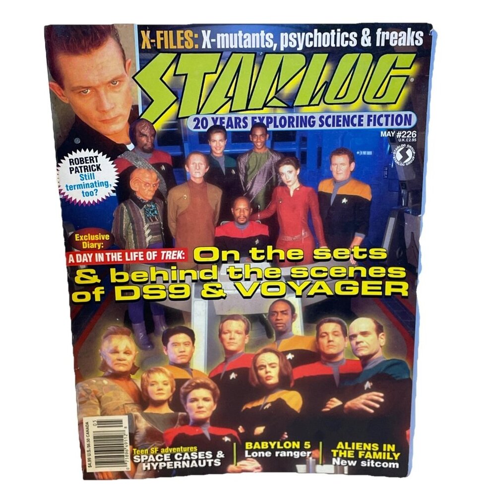 Starlog Magazine #226 May X-Files Star Trek DS9 Voyager Babylon 5 Robert Patrick